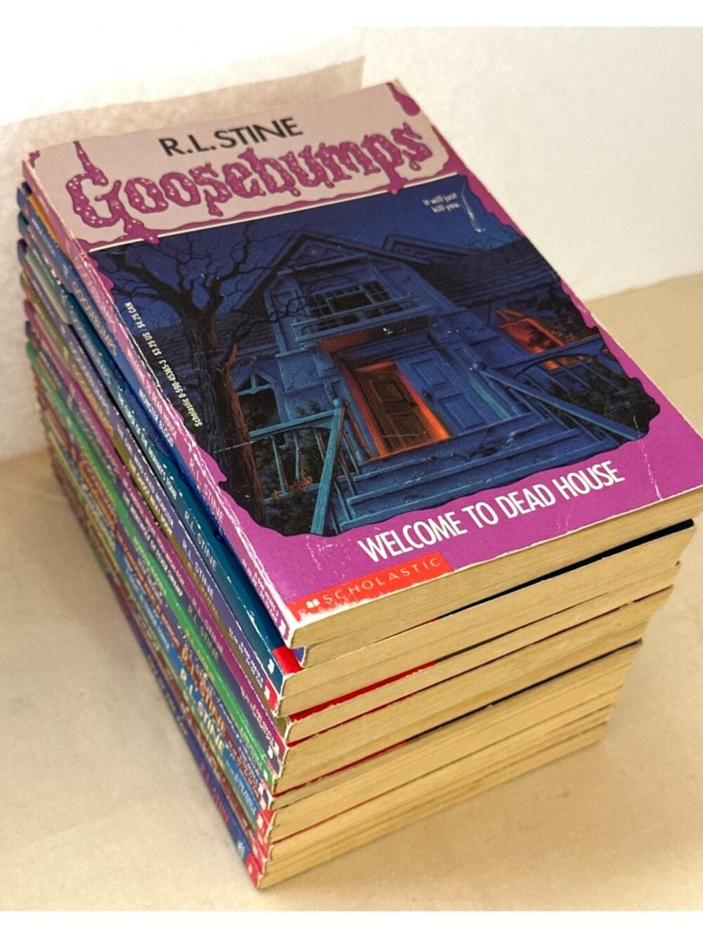Vintage Goosebumps Book Lot of 14 RL Stine Original 90s Kids Summer Reading